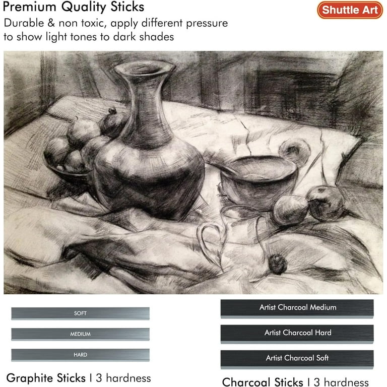 Professional Sketch Pencils Set 37 Pieces With Carry Case photo 3