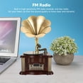 thumbnail image 4 of Gramophone  Speaker, Vintage Phonograph Speaker  Remote Control Dual Speakers  For Cell Phone, 4 of 8