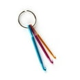 thumbnail image 4 of SHISUYAN 3pcs Mini Key Chain Aluminum Crochet Hooks Knitting Needles Craft Tools, 4 of 8