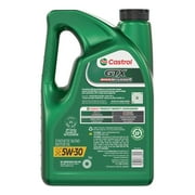 Castrol GTX High Mileage 5W-30 Synthetic Blend Motor Oil, 5 Quarts