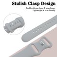 thumbnail image 6 of 6 Pack Sport Bands Compatible with Apple Watch Band 38mm 40mm 41mm ,Soft Silicone Waterproof Strap Wristbands Compatible with iWatch Apple Watch Series Ultra 8 7 6 5 4 3 2 1 SE Women Men, 6 of 7