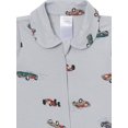 thumbnail image 3 of Modern Moments by Gerber Neutral Two-Way Zop Viscose Peter Pan Collar Sleep ´N Play Footed Pajamas, Sizes Newborn - 6/9 Months, 3 of 7