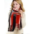 thumbnail image 1 of Bufanda Mujer,Bufanda Mujer de Suave,Pashminas Mujer con Borlas,Chales para Mujer de Tela Scocesa Largo y Elegante, Imitación Cachemira, Moderno y Versátil, Ideal Regalos para Mujer Invierno, 1 of 3