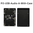 thumbnail image 5 of USB Audio Sound Card Module HAT with Case for 5 with Earphone Jack Buzzer Speaker for RPi 5, 5 of 5