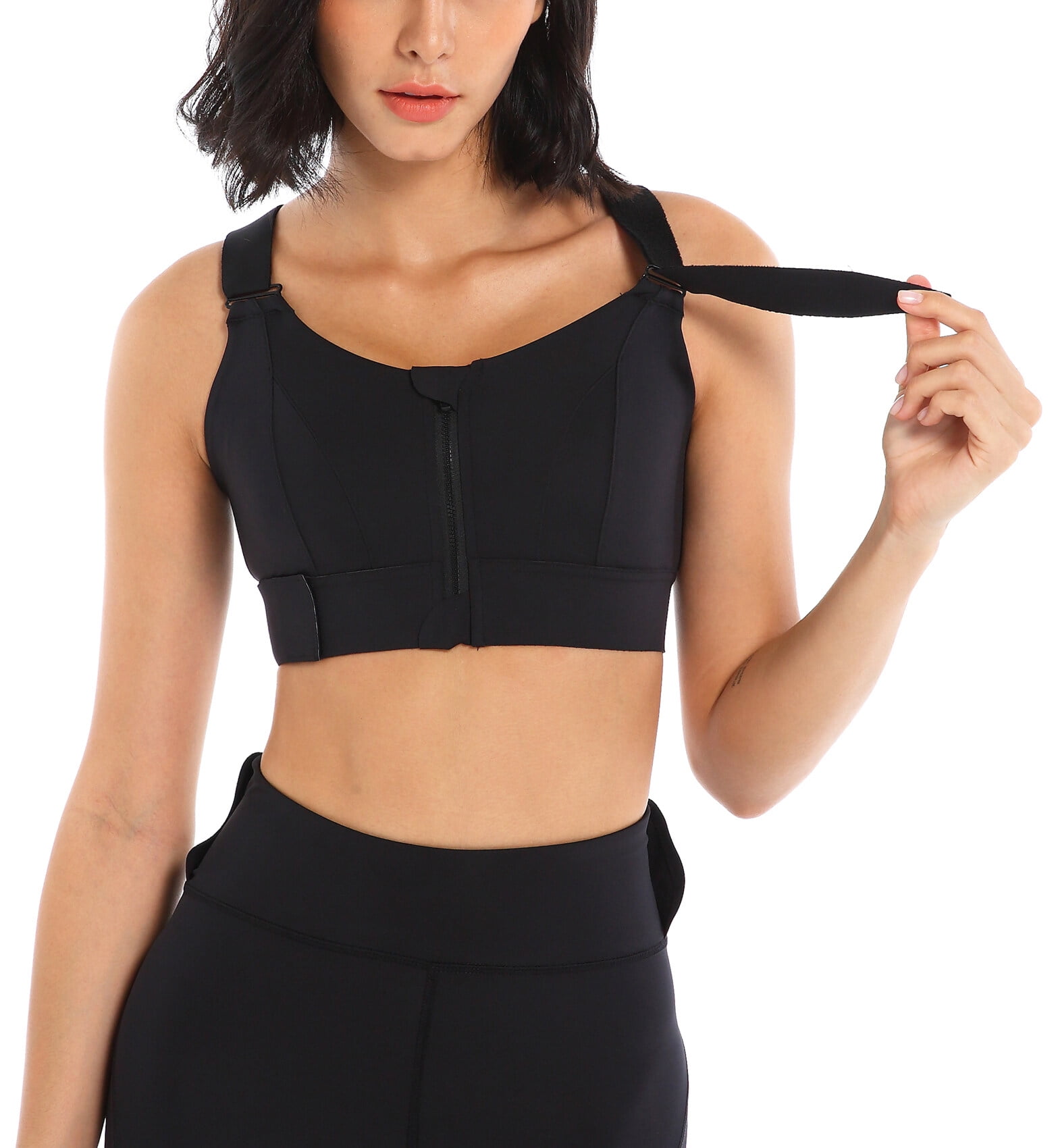 Qoo10 - shopping Adjustable Sports Bras Belt High Elastic No-Bounce Breast  Sup : Sportswear