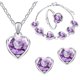 thumbnail image 2 of Ladies Love Stud Pendientes Pulsera Collar Conjunto Colgante Collar Wmkox8yi  sjalhkljlk1298, 2 of 7
