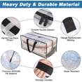 thumbnail image 3 of Moving Bags 90L - 8 Clear Heavy Duty Extra Large Storage Bags for Clothes - Packing Bags with Backpack Straps Strong Handles Zippers - College Travelling Christmas Storage Moving Totes, 3 of 5