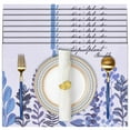 thumbnail image 2 of Placemats Set of 18 for Dining Table, Table Placemats, Rectangular Vinyl, PVC, 18x12 Inches - Blue Floral, 2 of 8
