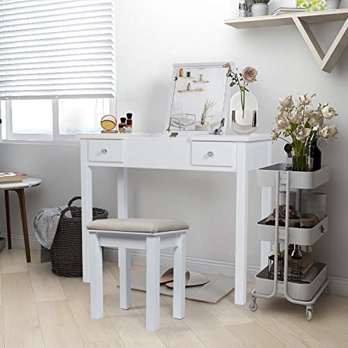 Work and outlet makeup desk