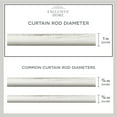 thumbnail image 4 of EXCLUSIVE HOME Crystal Ball 1" Curtain Rod and Coordinating Finial Set, Distressed White, Adjustable 66"-120, 4 of 7