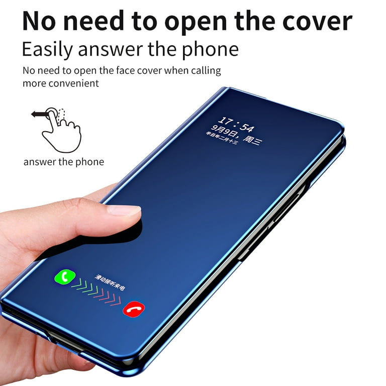 For Samsung Galaxy Z Fold 5 Fold 4 3 5G Mirror Clear View Flip