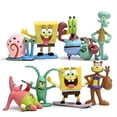 thumbnail image 1 of Pack de 8 Figuras de Bob Esponja JAMW Regalos de Navidad, 1 of 5
