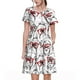 thumbnail image 1 of Balery Monkey Vestidos sueltos de manga corta para mujer, vestidos de verano 2025, vestidos casuales de corte A con vuelo., 1 of 6