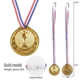 thumbnail image 3 of Medallas de fútbol de oro Yjmei, juego de 6 medallas de fútbol de metal, trofeos de participación del equipo, regalos de fiesta, 3 of 3