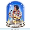 thumbnail image 5 of The Bradford Exchange Timeless Legend Sculpture Collection Issue #1: ALOHA Elvis Presley Handcrafted Glass Dome Sculpture in Bejeweled Jumpsuit with Illuminating Base 7-inches, 5 of 5