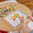 thumbnail image 3 of Biwat-Deluxe Wooden Magnetic Pattern Blocks Set - Educational Toy with 120 Magnets and Carrying Case, 3 of 4