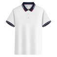 thumbnail image 5 of HAJWOH Polo Shirts for Men Dressy Casual Button Collared Golf T Shirt Classic Solid Color Business Summer Blouses, 5 of 7
