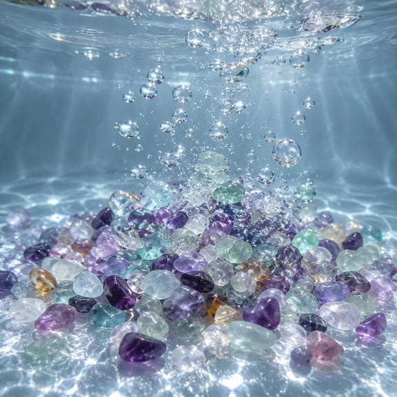 Colorful Fluorite Gravel Aquarium Substrate Decorative Stone Pebbles for Fish Tank Flower Pot 400g
