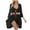 Black, variant on fatyb Womens Beach Cover up Open Front Patchwork Swimsuit Cardigan Loose Bathing Suit Bikini Coverups