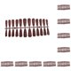 thumbnail image 1 of Seitruly 24 piezas de uñas postizas, parche para uñas, puntas de uñas, herramienta de arte de manicura, rosa roja Rosa oscuro 10piezas, 1 of 6