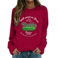 thumbnail image 2 of Well Paint Me Green And Call Me A Pickle Because I'm Done Dillin’With You People Sweatshirts for Women Pullover Tops, 2 of 7