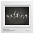 thumbnail image 1 of Wedding Vintage Chalkboard Wedding Party Directional Signs, Double-Sided, 1 of 1