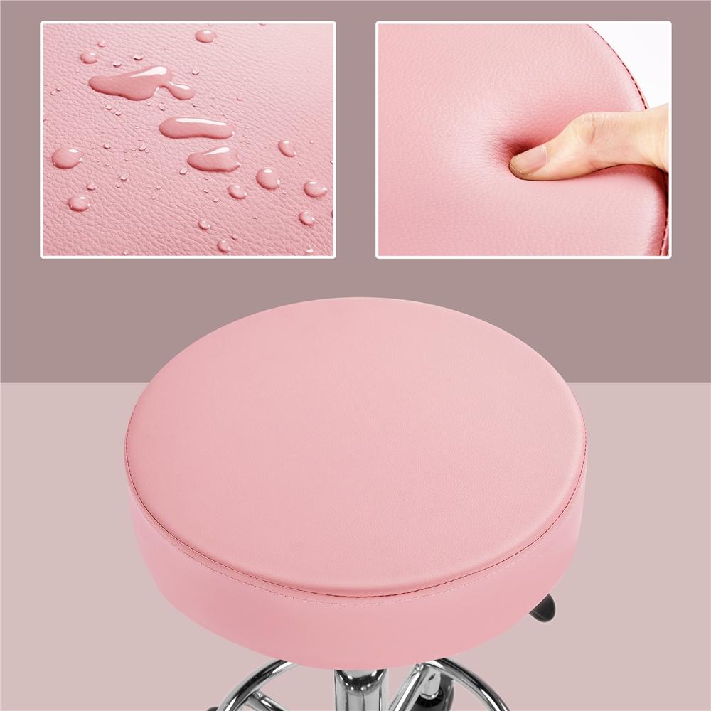 Renwick Stools with Adjustable Height & Swivel, 264.5 lb. Capacity, Pink