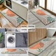 thumbnail image 6 of Orange Boho Geometric and Plant Pattern Kitchen Rug Mat,Kitchen Runner Rugs Non Skid Washable,Decorative Kitchen Floor Mats for Kitchen,Sink,Laundry,17"x47.2", 6 of 7