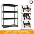 Shuntong The Atlas 4Tier Heavy Duty Industrial Shelving Unit Load 12000 Lbs, 48" W x 24" D x 72