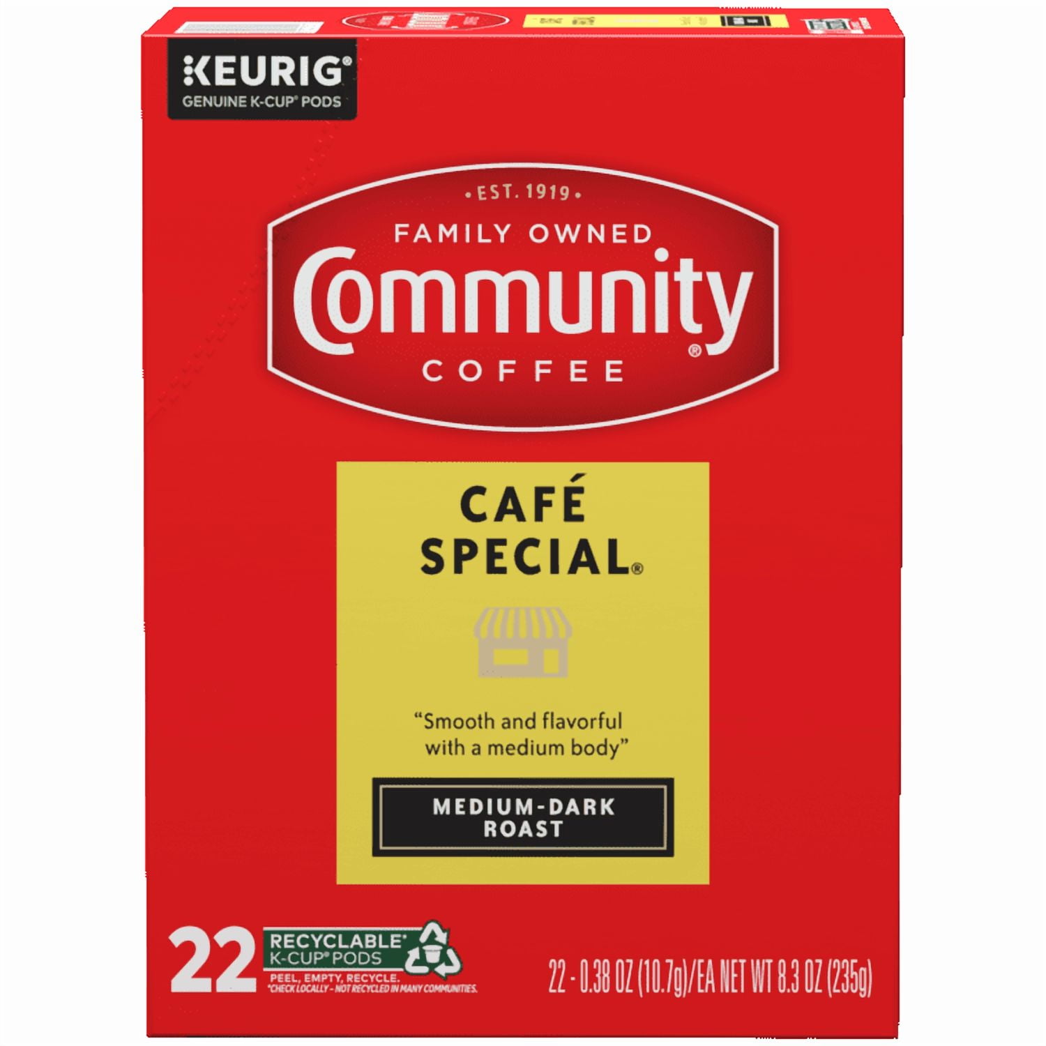Community® Coffee Café Special Coffee Single-Serve Cups 22 ct Box