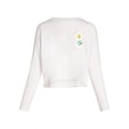 thumbnail image 2 of Crop Tops for Women Long Sleeve Cropped Tee Crop Shirt Cute Daisy Shirt Crop T Shirt Basic Casual Black Shirt Casual Tee Cropped Top Crop Daisy Top, 2 of 4