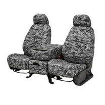 CalTrend Rear Solid Bench Camo Seat Covers for 2014-2019 Chevy/GMC Silverado|Sierra 1500-3500 - CV544-97KU Urban Insert and Trim