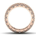thumbnail image 3 of Natural 5.00Ct Round Cut Diamond Wide 5Row Anniversary Wedding Eternity Band Ring 18k Gold IJ SI2, 3 of 3