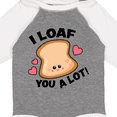 thumbnail image 4 of Inktastic I Loaf You a Lot with Cute Bread Clip Art Boys or Girls Long Sleeve Baby Bodysuit, 4 of 5