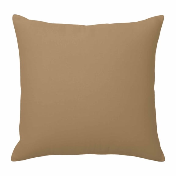 Pillow Covers 24x24 Inch, Pure Khaki Linen Pillowcase with Invisible Zipper, Simple Solid Color Decorative Throw Pillow Covers Cushion Case for Couch Sofa Bed Living Room