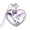 Style 2, variant on Women's Peach Heart Pressed Dried Flower Plant Necklace Wishing Glass Bottle Resin Pendant Necklace Style 5