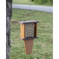 thumbnail image 2 of Outdoor Leisure Products Traditional Plastic Bird Feeder with Tail Prop in Brown, 2 of 7