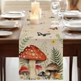 thumbnail image 3 of Table Runners 72 Inches Long Dress Scarves, Spring Mushrooms Farmhouse Kitchen/Dining Table Runner, Coffee Tablerunners, Farmhouse Pastoral Botanical Rustic 14x72 Inch, 3 of 9