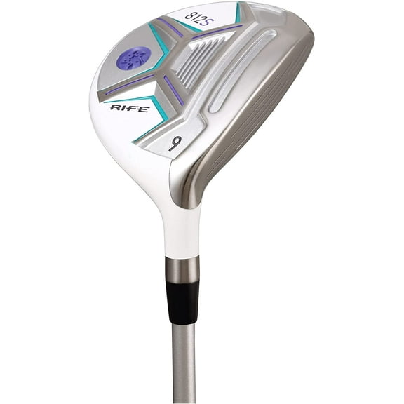 Women's Rife 812s Offset Golf 9 Wood Golf Club, Right Handed Premium Ultra Forgiving Ladies Flex Graphite Shaft with Tour Velvet Grip