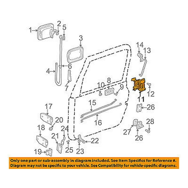 Jeep CHRYSLER OEM 0306 Wrangler Front DoorLock Latch Kit 55075991AJ