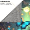 thumbnail image 6 of Naloa Enchanted Forest Butterfly A Dish Drying Mat for Kitchen Counter, Heat Resistant Drainer Mats, Absorbent Draining Mat,Dish Rack Pad,16"x18", 6 of 8