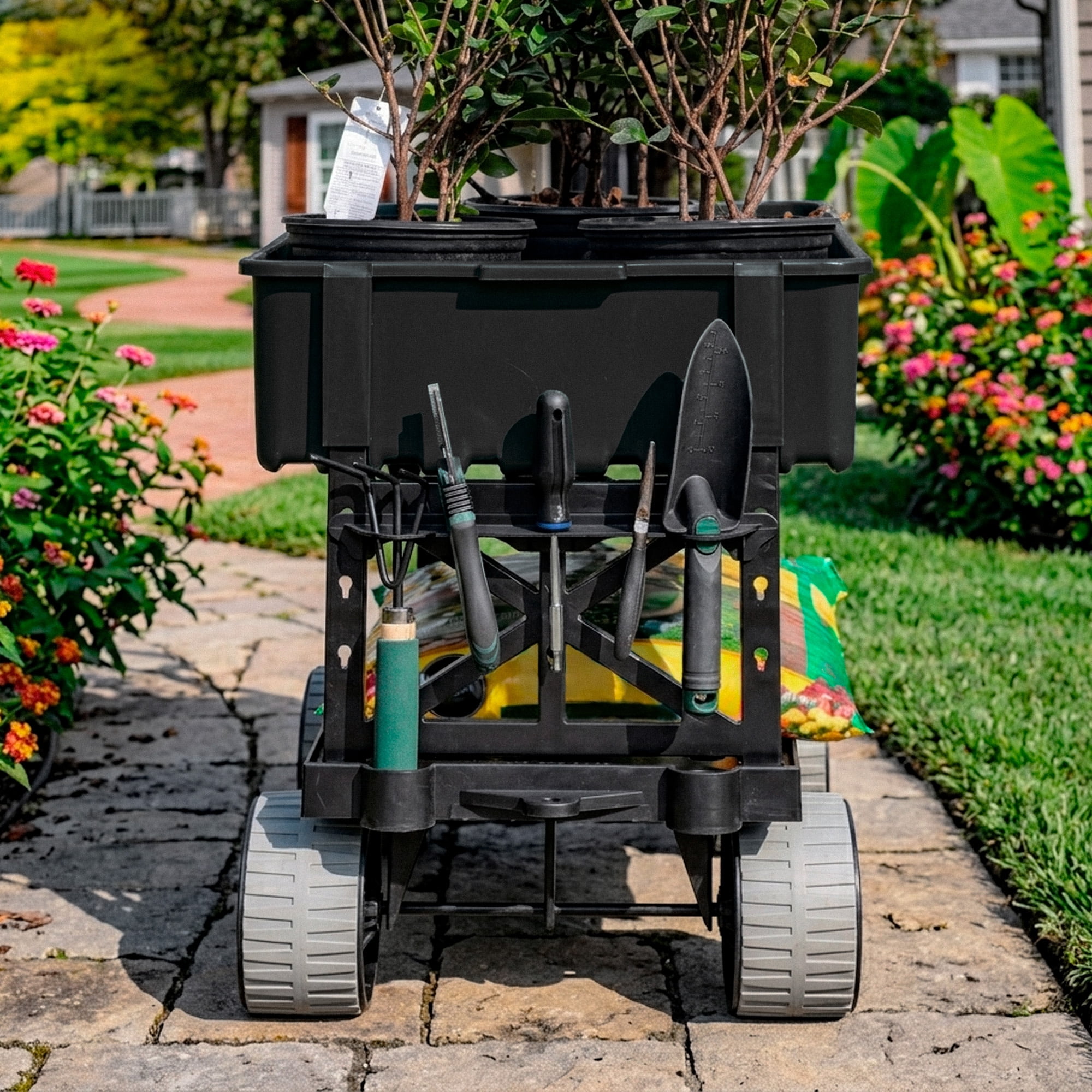 Mighty Max Cart® Tank Heavy-Duty Outdoor Utility Cart Cooler Wheel Kit, Includes Durable Bungee Cords and 8-Inch Wheels