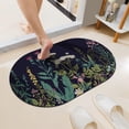 thumbnail image 2 of Wild Flowers Super Absorbent Quick-Drying Bathroom Mat Rug, Rubber Non-Slip Bottoms, Easy to Clean,Ultra Thin Bathroom Rugs Fit Under Door and Bathtub(16×24Inch), 2 of 6