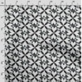 thumbnail image 3 of Soimoi Floral Art Printed, Cotton Satin Spandex, Sewing Fabric by The Yard 54 Inch Wide, Decorative Fabric for Dresses and Home Accents, Black & White, 3 of 5