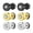 C, variant on 6pcs Norse Viking Runes Stud Earrings Men Women Stainless Steel Punk Screw Back-B
