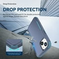 thumbnail image 5 of Feishell for iPhone 15 Plus Durable Rugged Case, [Three Layers Protection] [Military Grade Drop Protection] Heavy Duty Shockproof Anti-Scratch Support Wireless Charging Phone Case, Blue+Green, 5 of 6