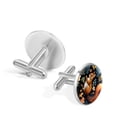thumbnail image 3 of Squirrel Men's Stainless Steel Cufflinks for Suits and Dress Shirts Ideal for Formal and Business Occasions, 3 of 6