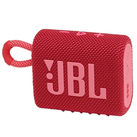 JBL Go 3 - Portable Waterproof Speaker - Red (Sold without manufacturer warranty)