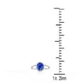 thumbnail image 3 of AoneJewelry 1.25 Carat Created Tanzanite Oval Shape Ring In 10K Solid Rose, White & Yellow Gold, 3 of 5