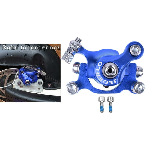 Freno de Disco de Aluminio Macarena para Patinete Eléctrico Azul Izquierda